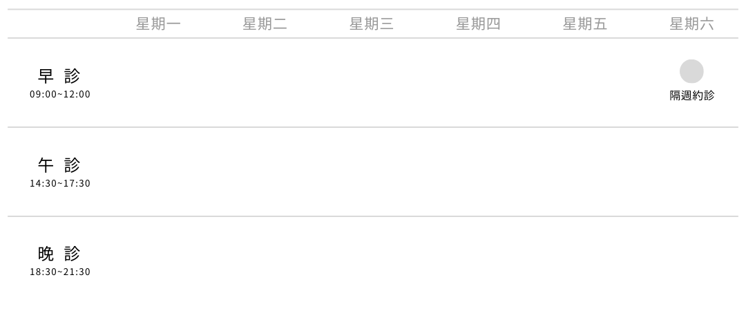 陳唯寧醫師門診時刻表