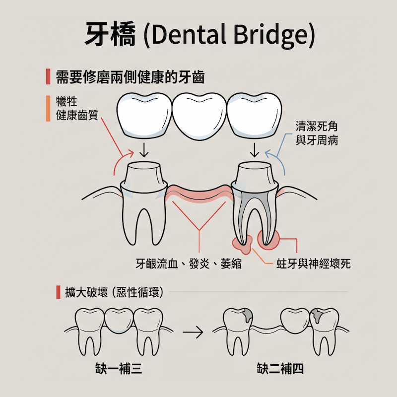 牙橋示意圖